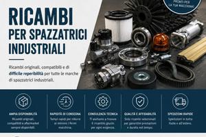 Ricambi spazzatrici e motoscope