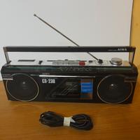 Radio Aiwa CS-230 Boombox Vintage 80s Funzionante.