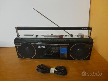 Radio Aiwa CS-230 Boombox Vintage 80s Funzionante.