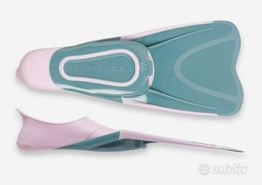 SUBEA Pinne snorkeling bambino FF 100 SOFT rosa