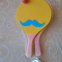 Racchettoni in legno dipinto