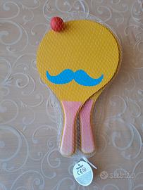 Racchettoni in legno dipinto