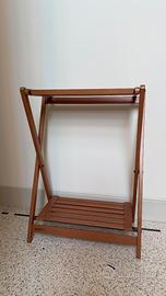 Foppapedretti Portasalviette Pieghevole in Legno