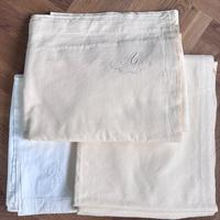 3 lenzuola matrimoniali puro cotone con cifra A