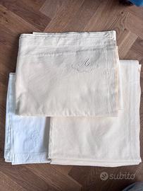 3 lenzuola matrimoniali puro cotone con cifra A