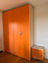 Armadio comodino e scrivania