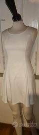 Vestito Bianco senza Maniche, Zip Posteriore