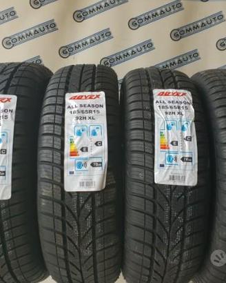 4 Pneumatici NUOVI 185 65 15 XL NOVEX 4 stagioni