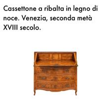 Cassettone a ribalta antico