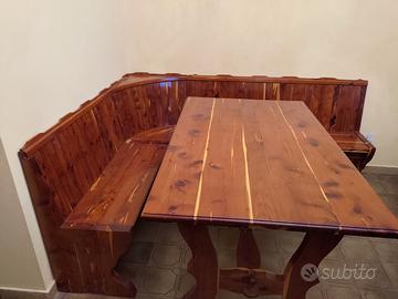 cassapanca con tavolo