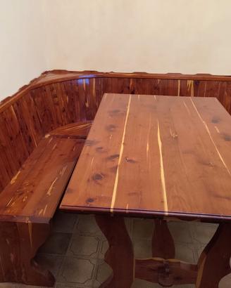 cassapanca con tavolo