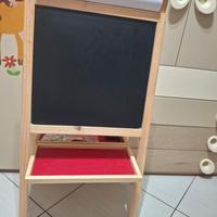 Lavagna  per bambini legno con cavalletto 3 in 1