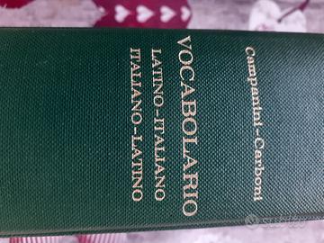 Vocabolario italiano- latino CAMPANINI -CARBONI
