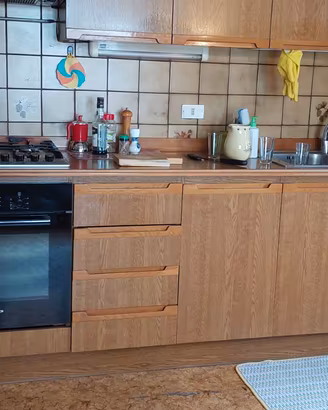 Cucina componibile rovere
