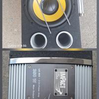 subwofer passivo più amplificatore impact 