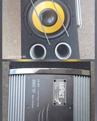 subwofer passivo più amplificatore impact 