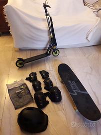 Monopattino e Skateboard
