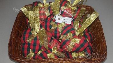 Decorazioni per albero di Natale 9 pz rosso e oro