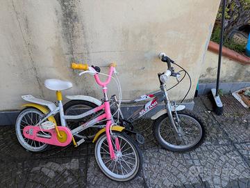 Due bici per bambini da ripristinare 
