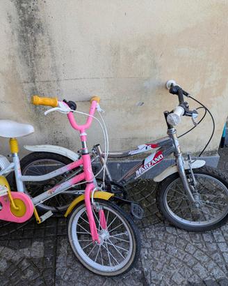 Due bici per bambini da ripristinare 
