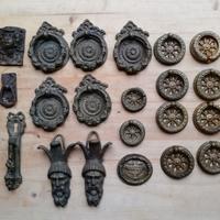 Lotto di maniglie mobili epoca impero