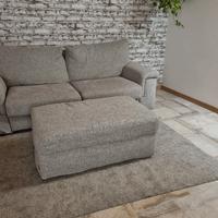 divano letto apribile +puf e tappeto ikea 