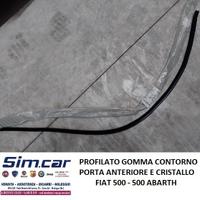 PROFILATO GOMMA PORTA ANT. FIAT 500, 500 ABARTH