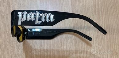 Palm Angels occhiali Neri con lenti gialle