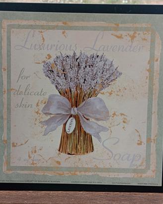 Stampe decorazioni per bagni  in cornice 20x20 