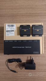 Extender Splitter 2 uscite HDMI  2 uscite ethernet