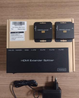 Extender Splitter 2 uscite HDMI  2 uscite ethernet