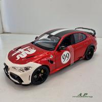 modellino auto scala 1/18 alfa romeo giulia GTAm