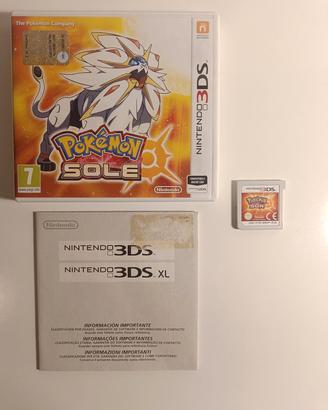 Pokémon Sole Nintendo 3DS Multilingua completo