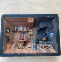 Quadretto Tirolese antico in legno