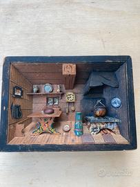 Quadretto Tirolese antico in legno