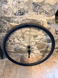 Ruota anteriore carbonio rim brake Hollowgram S
