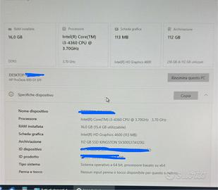PC fisso HP EliteDesk