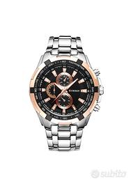 OROLOGIO UOMO STILE CRONOGRAFO SPORTIVO ELEGANTE