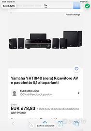 Impianto home theater package