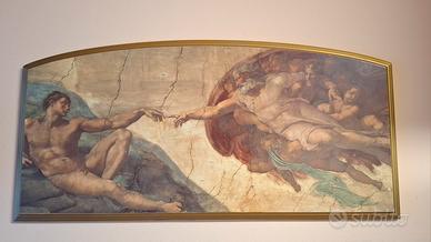 Quadro Michelangelo "La Creazione di Adamo"