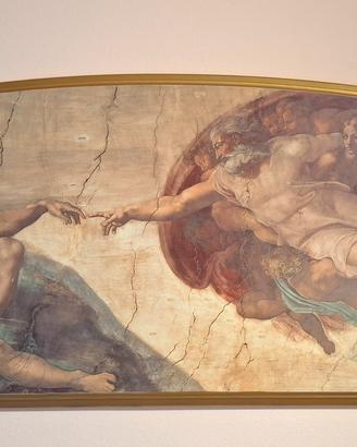 Quadro Michelangelo "La Creazione di Adamo"
