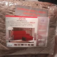 Copridivano per divano con penisola