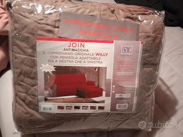 Copridivano per divano con penisola