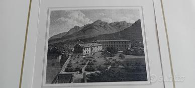 stampa antica di Mandello del Lario rarissima 