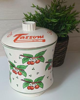 Vaso Amarena Frutto Tassoni Salò scritte rosse CAM