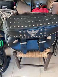 Borsa laterale moto Givi in pelle -  custom