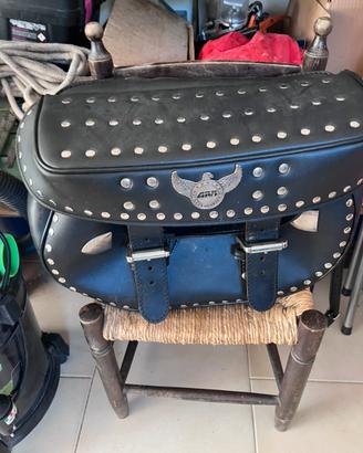 Borsa laterale moto Givi in pelle -  custom