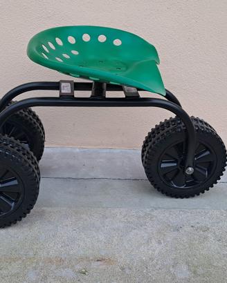 Seduta originale girevole per raccolta ortaggi