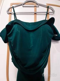 Abito da cerimonia Musani Couture verde ottanio