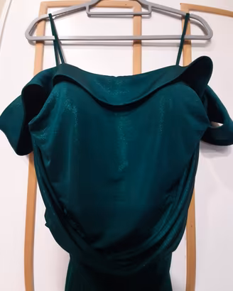 Abito da cerimonia Musani Couture verde ottanio
